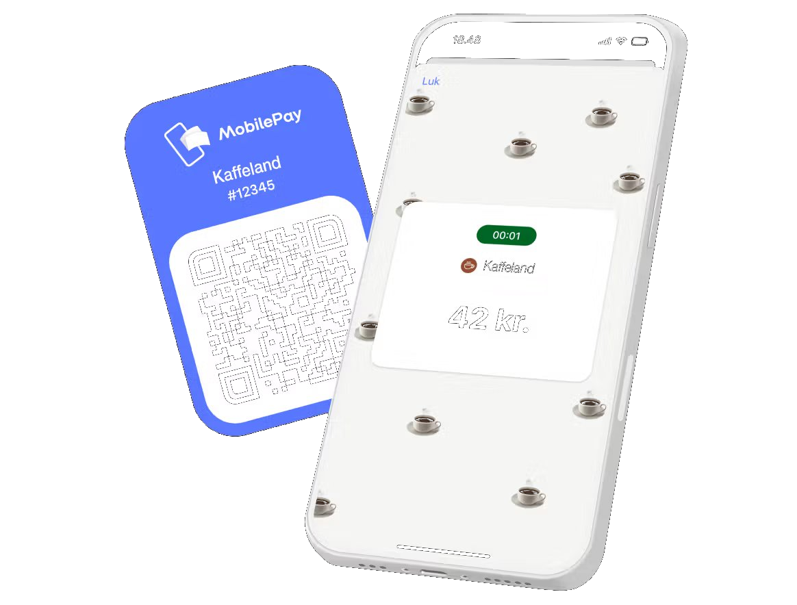MobilePay på Kaffeland maskinen